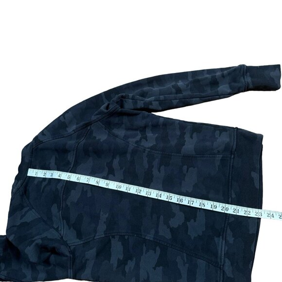 Lululemon‎ Scuba Crew Sweatshirt Womenэs Size 6 Gray Incognito Camo Pullover - Picture 7 of 9